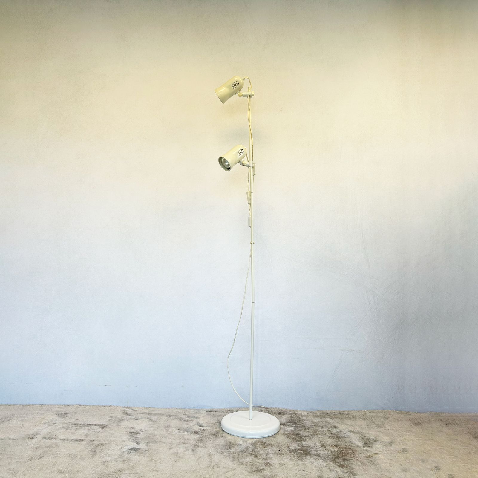 Vintage 1970s Twin Spotlight Floor Lamp