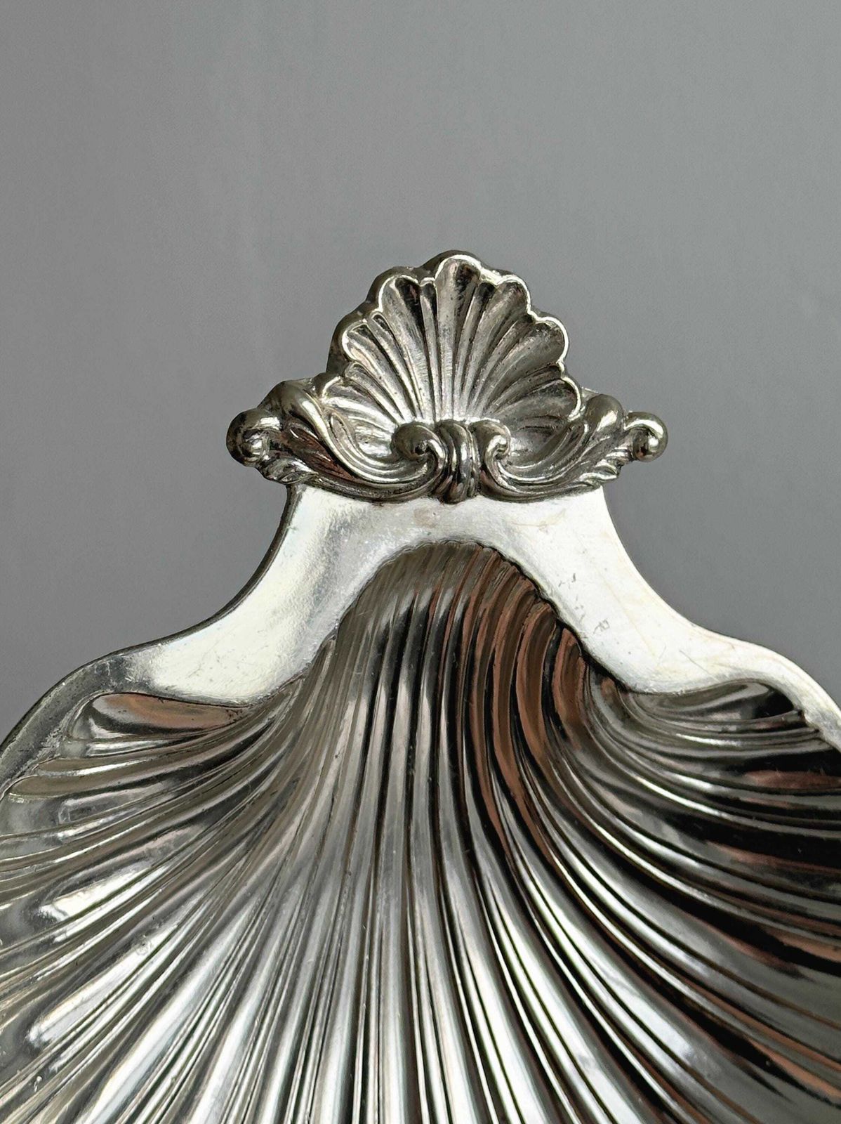 Silver Plated Metal Seashell Trinket Dish, Made In England, A Chic Jewelry Dish Or Catch All, Trendy photo buy