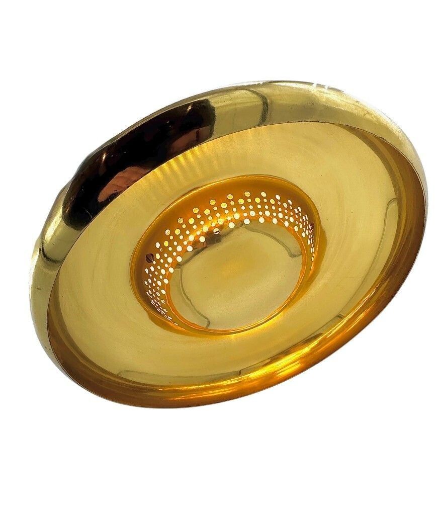 A Pair Of 1960s Brass Fior Di Loto" Ceiling Lights By Alfra And Tobia Scarpa For Lighting Company Flos photo vintage