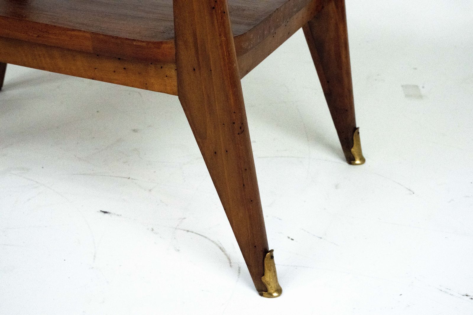 Mid Century Modern Italian Wooden Side Table. Italy 1950s photo for sale