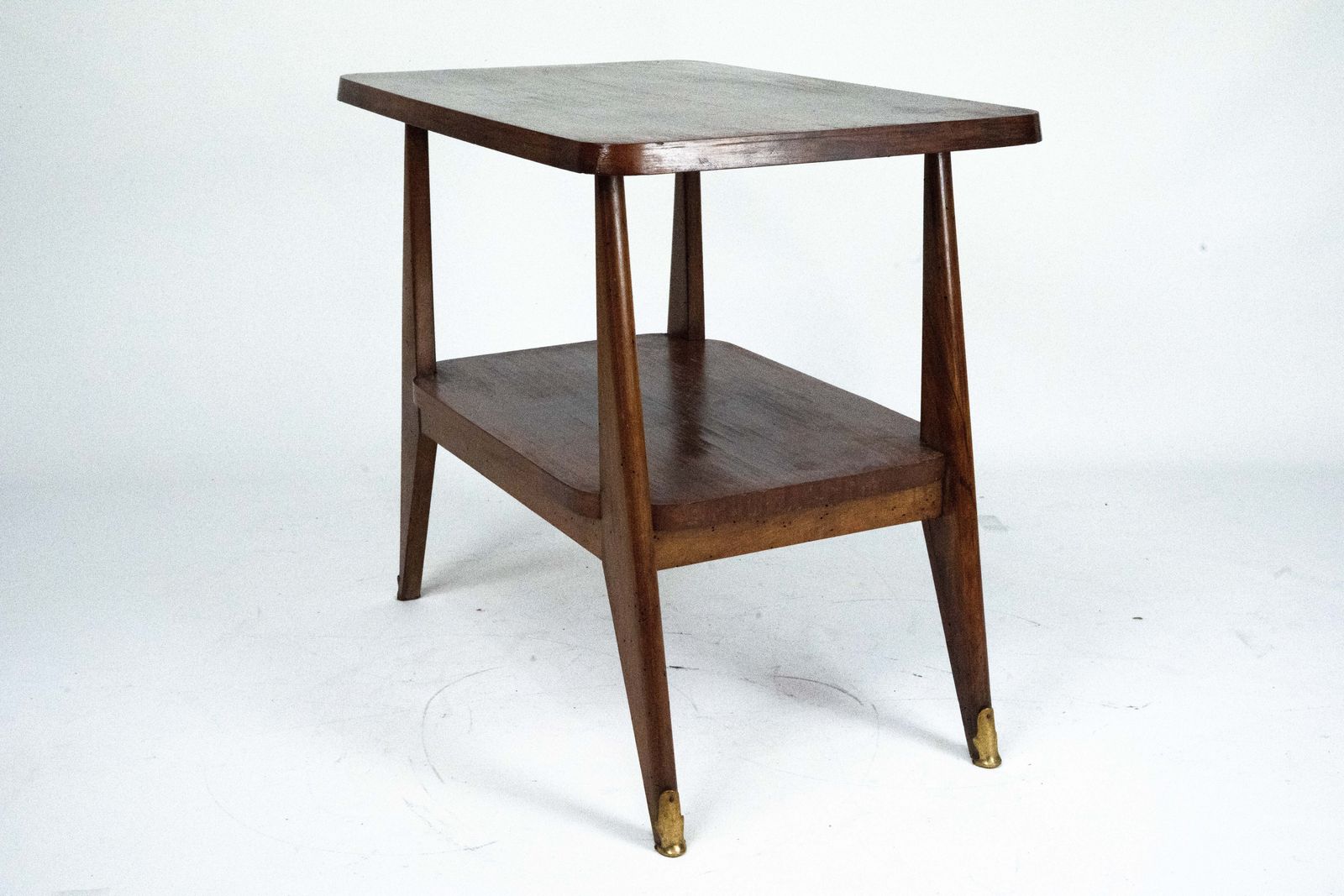 Mid Century Modern Italian Wooden Side Table. Italy 1950s photo 1170.0
