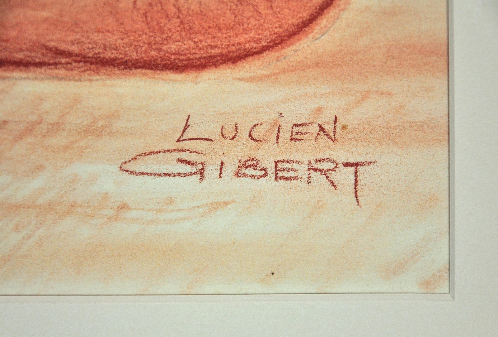 Lucien Gibert 1904 To 1988. Ses Flamboyantes Mèches De Cheveux Auburn (Her Flaming Locks Of Auburn Hair). Framed French Art Deco 1930s Drawing. photo for sale