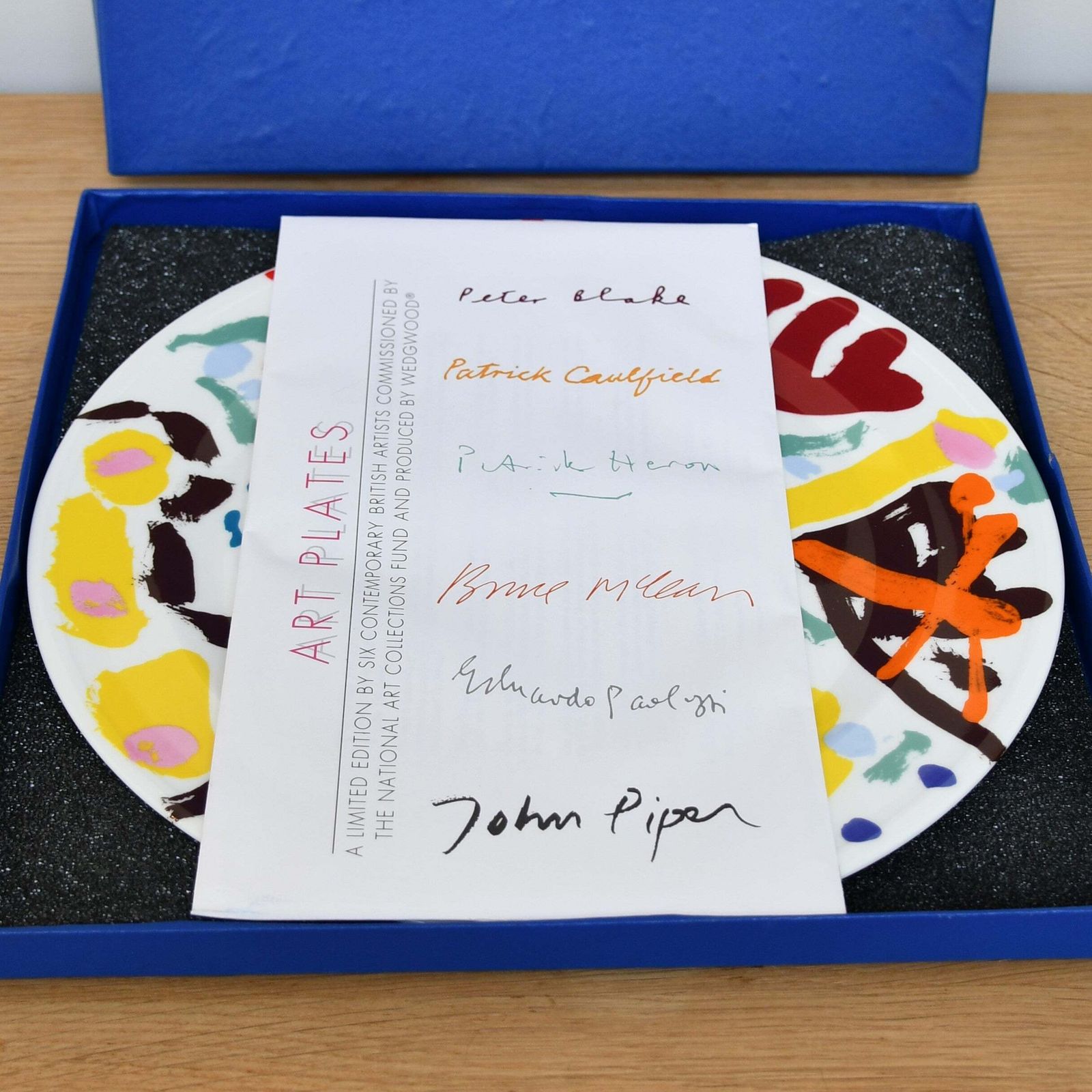 Patrick Heron   Limited Edition Garden Plate photo vintage