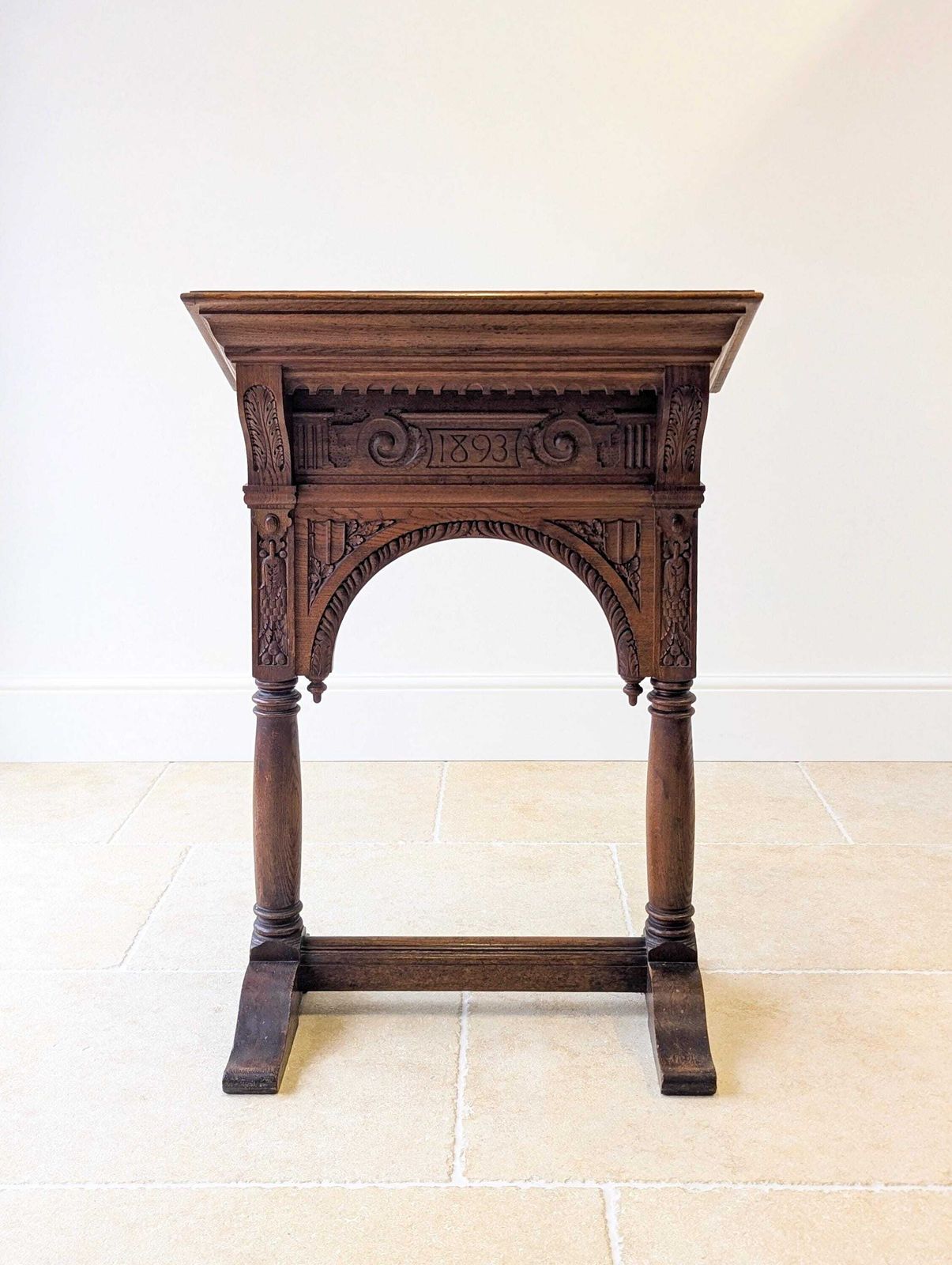 Antique Victorian Gothic Revival Oak Lectern C.1893 photo buy