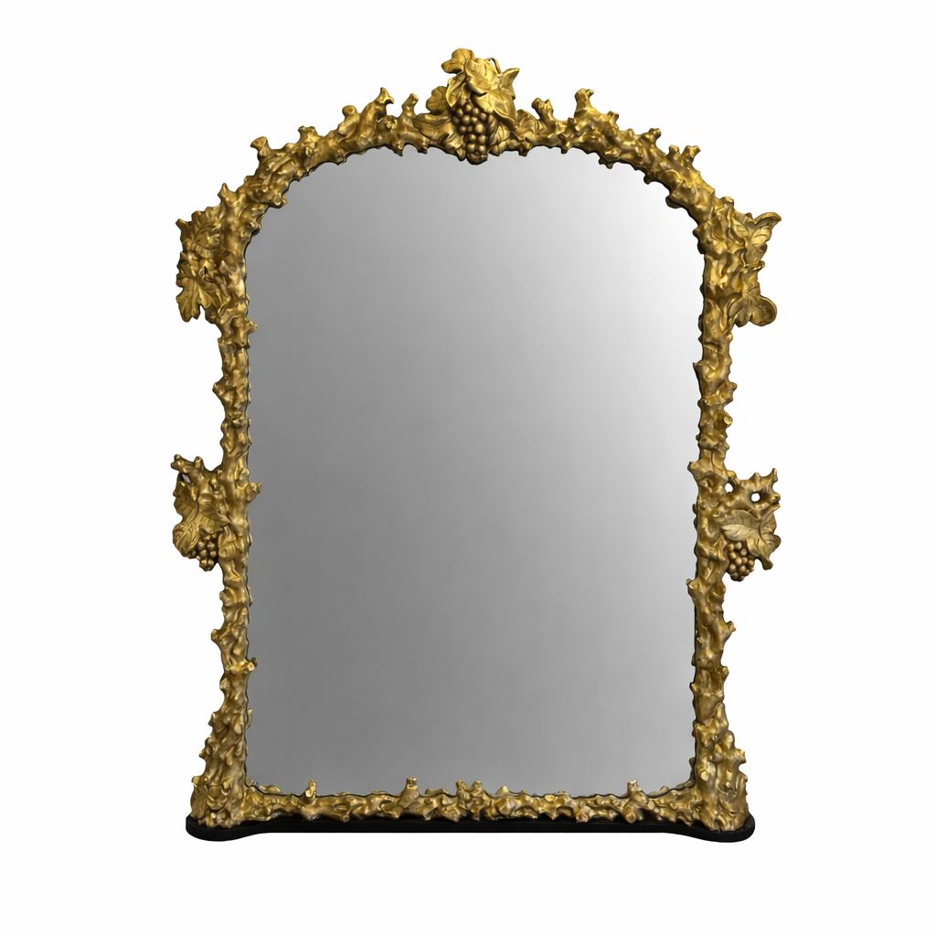 Large Antique Italian 18th Century Gilt Wood Mirror