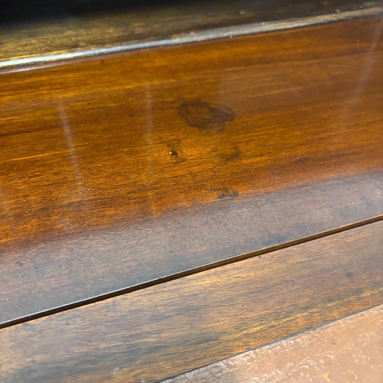 photo buy Vintage Wooden Bureau Writing Desk With Key, Traditional Style Drop Front Writing Desk