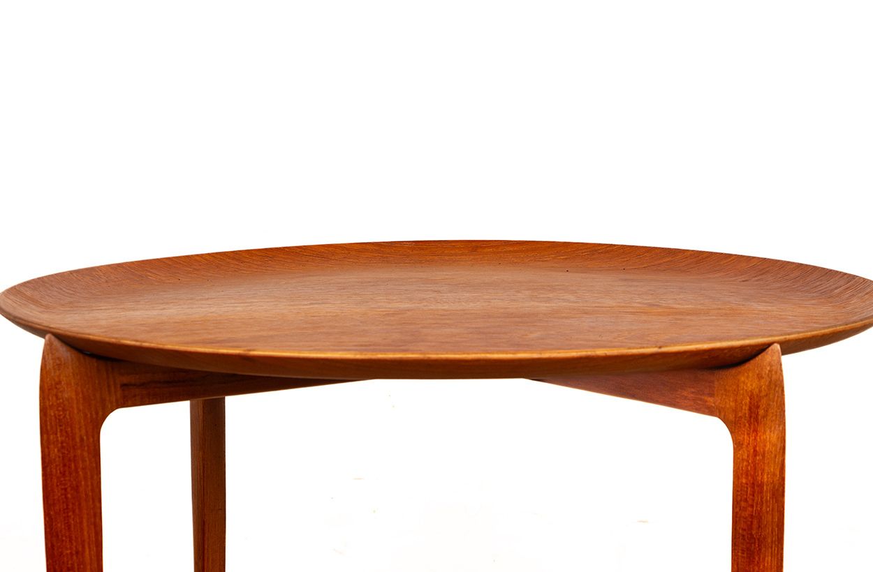 Table basse pliante en teck danois, modèle 4508, par Engholm et Willumsen pour Fritz Hansen, années 1960. photo furniture