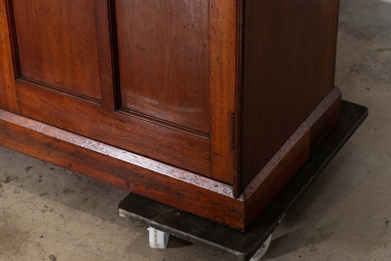 5693.0 Large English 19thc Mahogany Glazed Bookcase photo