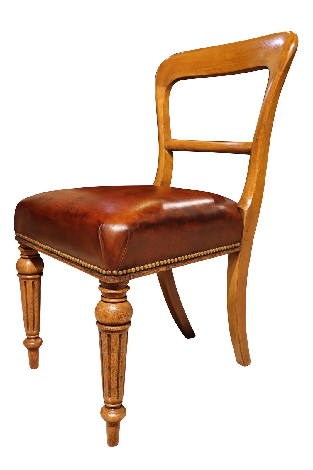 Set Of Eight Scottish Golden Oak Dining Chairs By John Taylor & Son, Edinburgh, Circa 1860 photo 2473.0