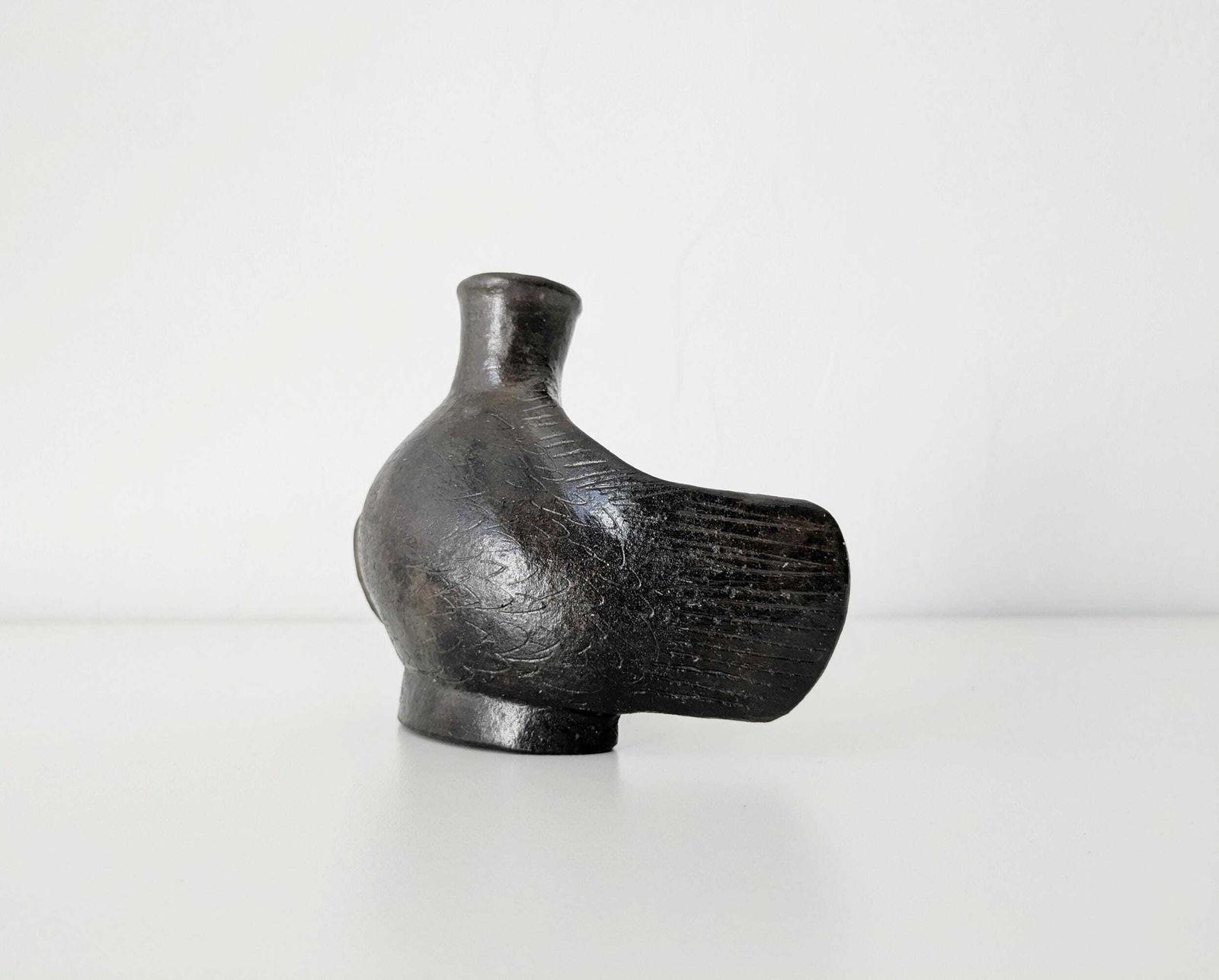 Vintage Candle Holder, Ceramic Fish Sculpture, Hand Art Design, Vintage Ceramic photo 86.0