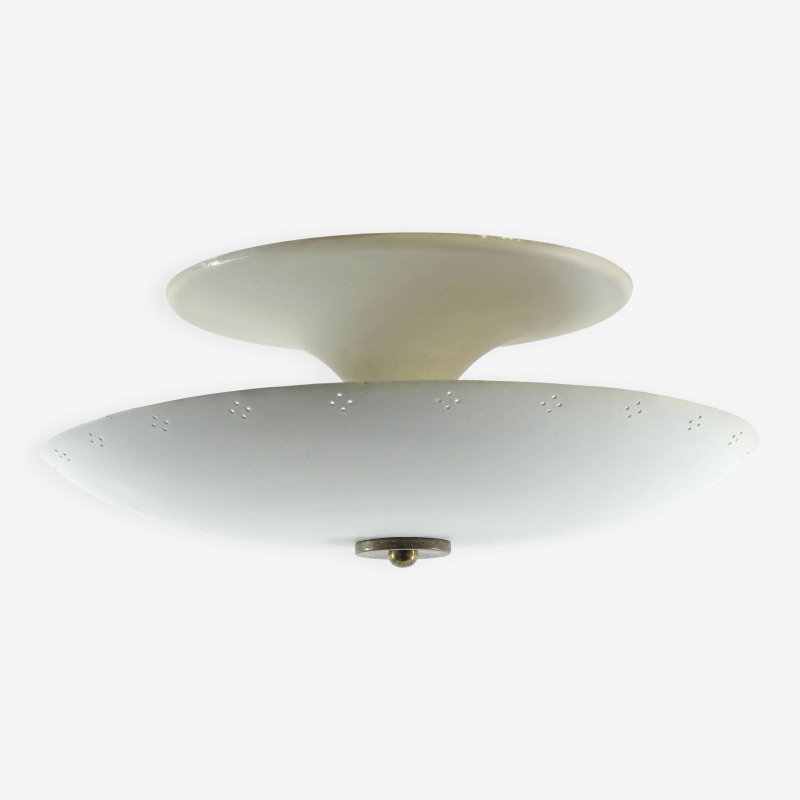 Super Rare Italian Inverted Umbrella Ceiling Lamp From The 1950s – Gino Sarfatti Style