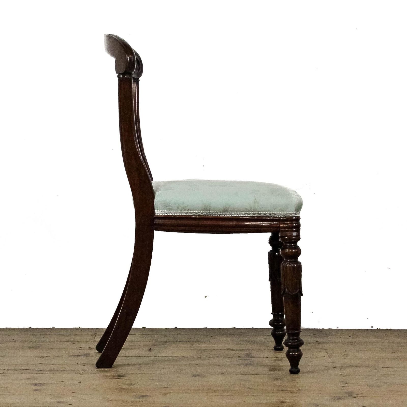 Set Of Six Victorian Mahogany Dining Chairs photo vintage
