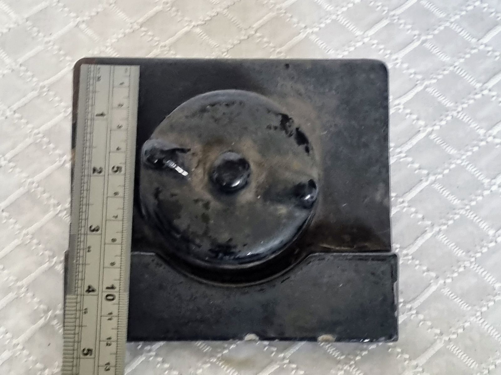 Enamelled Cooker Spare Component, Aga Standard Smoke Box Spin Wheel, Original Working Part, Cast Metal Cooker Hardware photo for sale