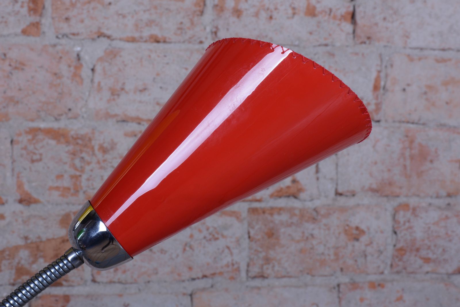 Restored Mid Century Floor Lamp, By Lidokov Boskovice, Chrome, Czech, 1950s photo vintage