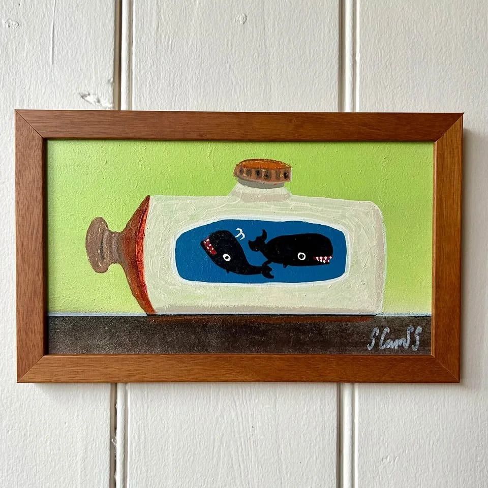 Steve Camps Oil Painting Of Whales