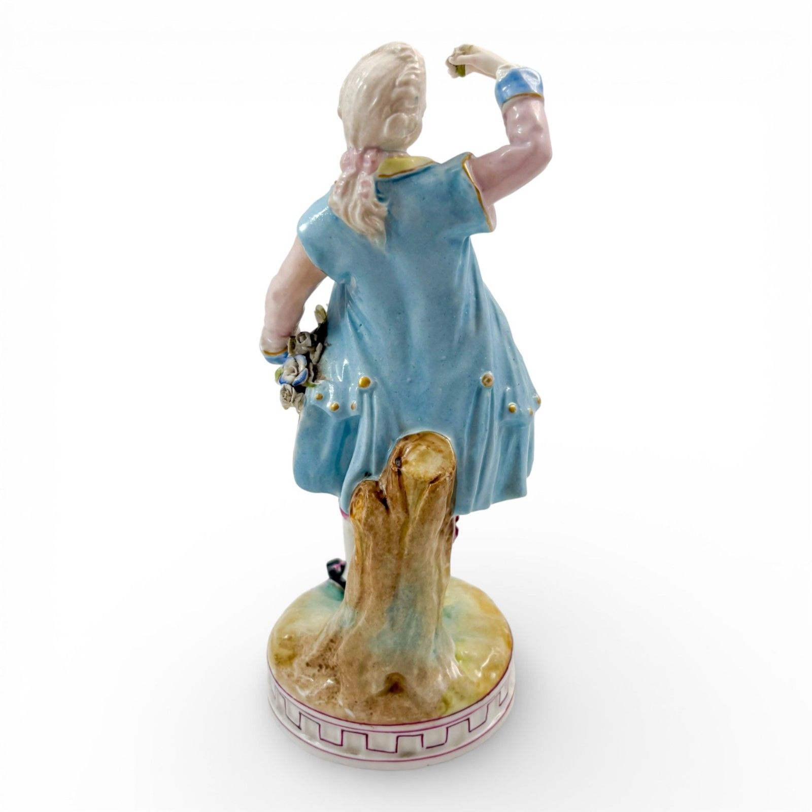 photo buy Pair French Porcelain Flower Seller Figures, Paris Rococo Revival, 19th Century