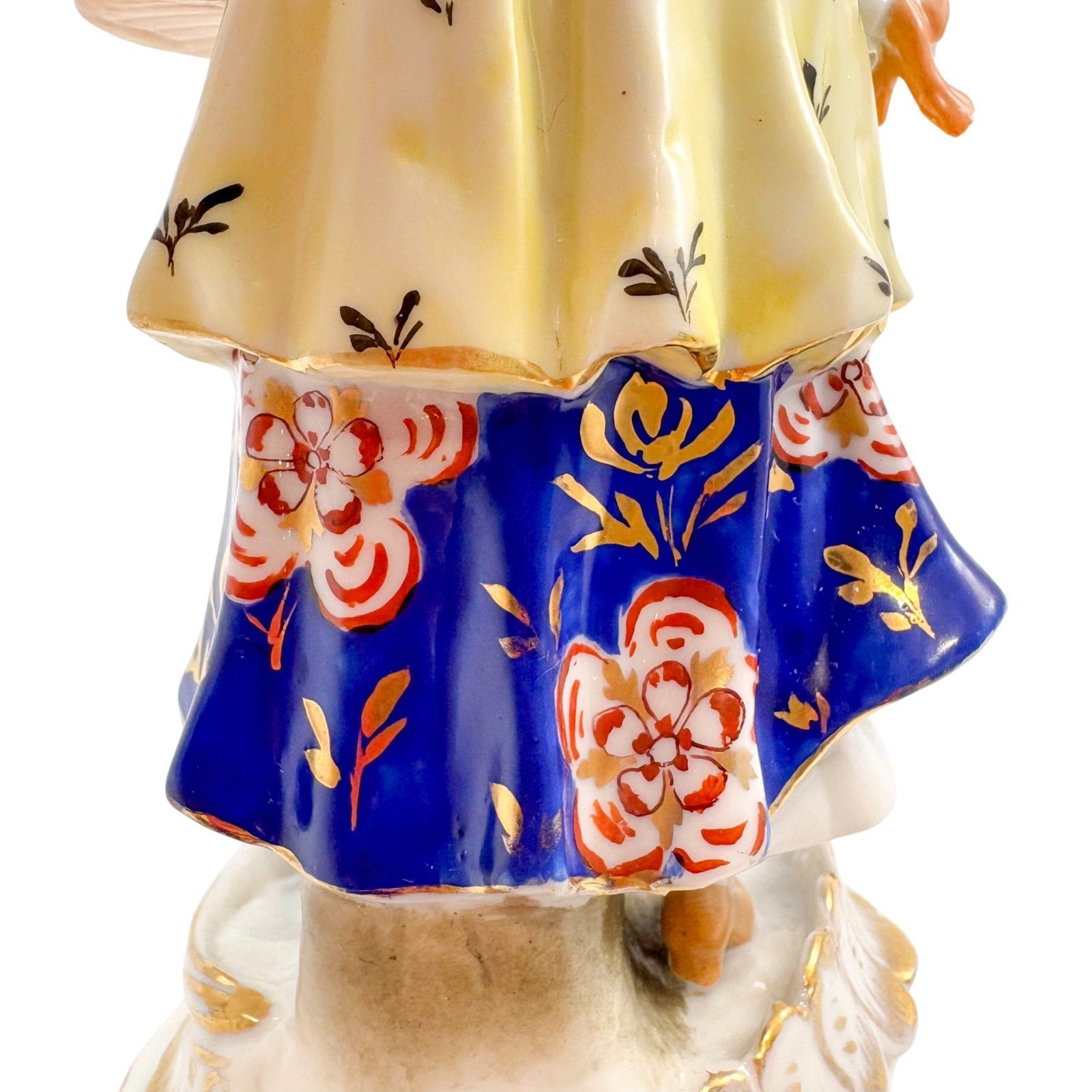 105.0 German Porcelain Country Girl Figurine With Goose, Continental, Mid 20th Century photo