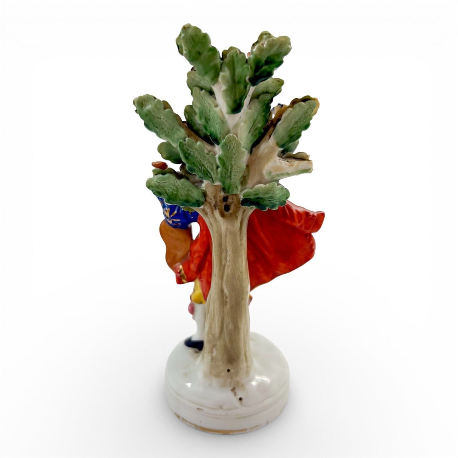 Rococo Style German Porcelain Troubadour Figurine With Floral Bocage Posy Holder photo Home Decor