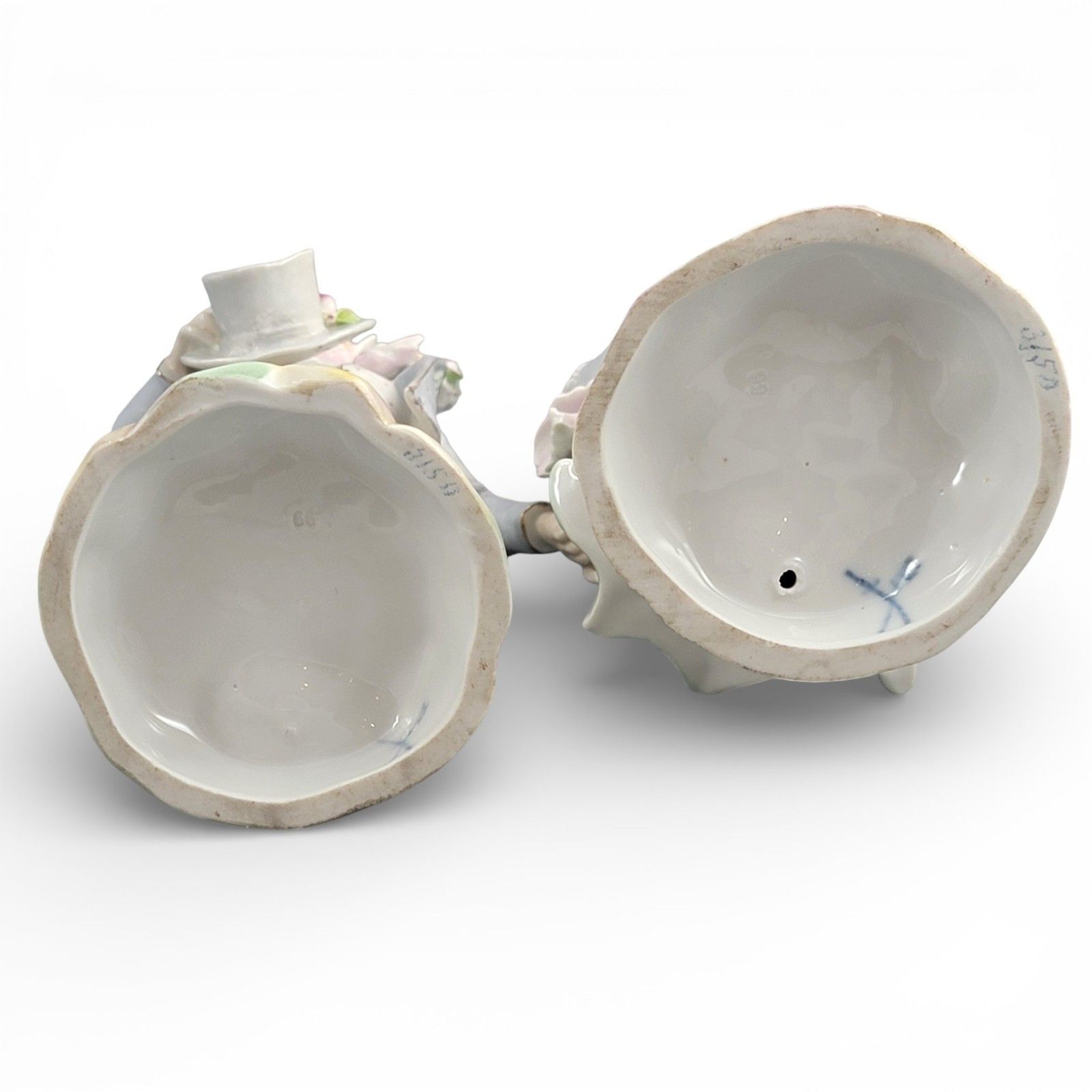 Antique Volkstedt Pair Of German Porcelain Figures, Late 19th Century photo buy