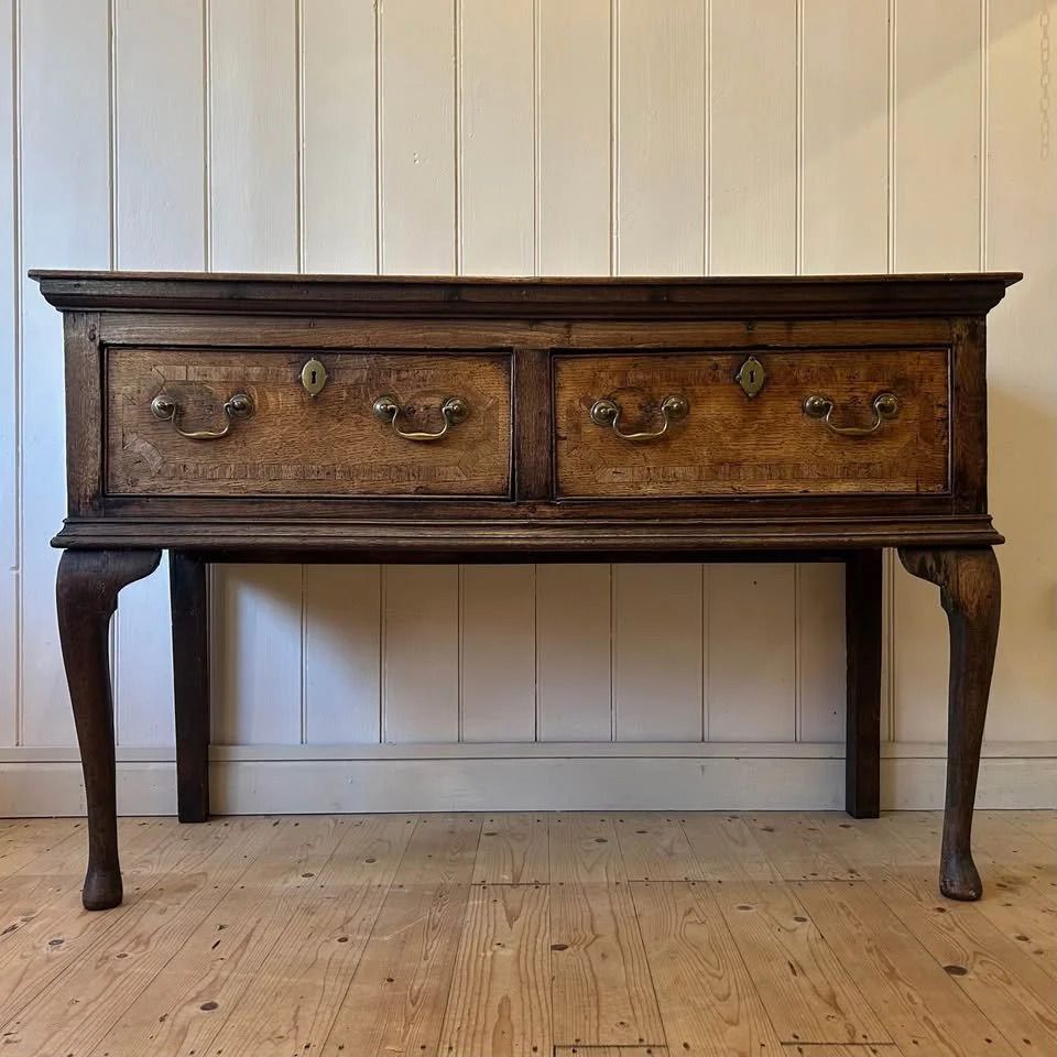 George III Oak Dresser Base, 1800s