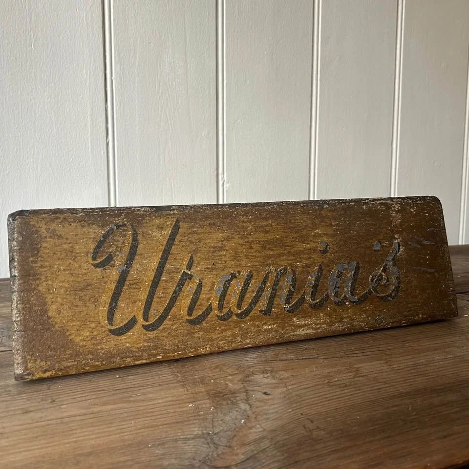 Antique Hand Painted Uranius Sign photo for sale