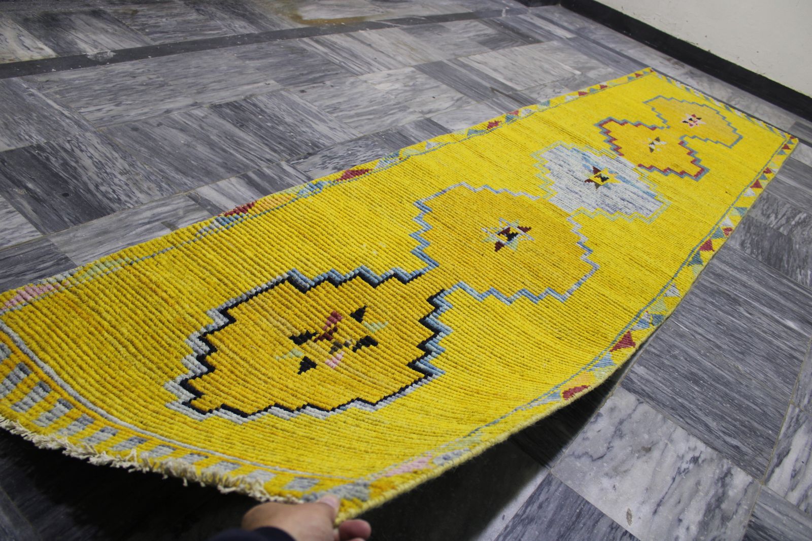 11 Ft Turkish Anatolian Tribal Hallway Entryway Runner Rug photo for sale