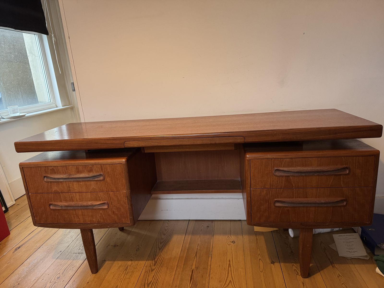 G Plan Fresco Teak Desk With Hidden Drawer   Price Dropped 200 photo for sale