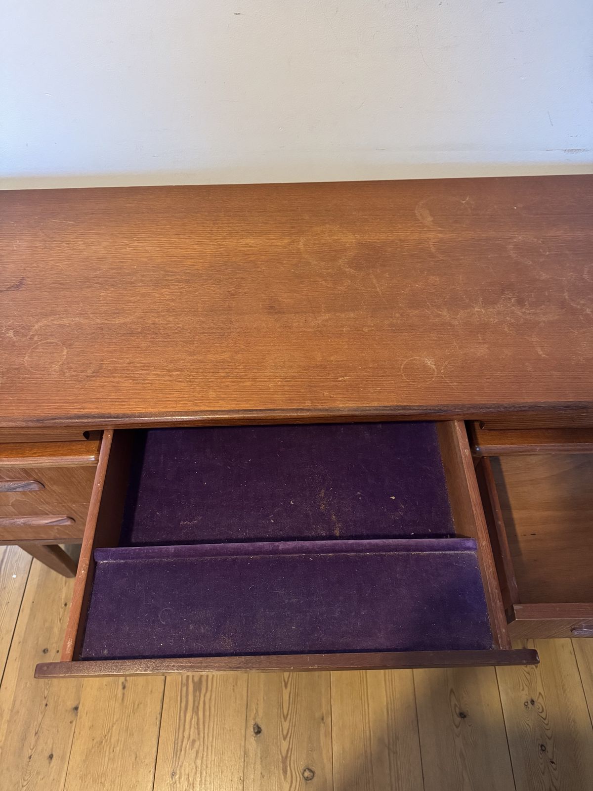 G Plan Fresco Teak Desk With Hidden Drawer   Price Dropped 200 photo 400.0