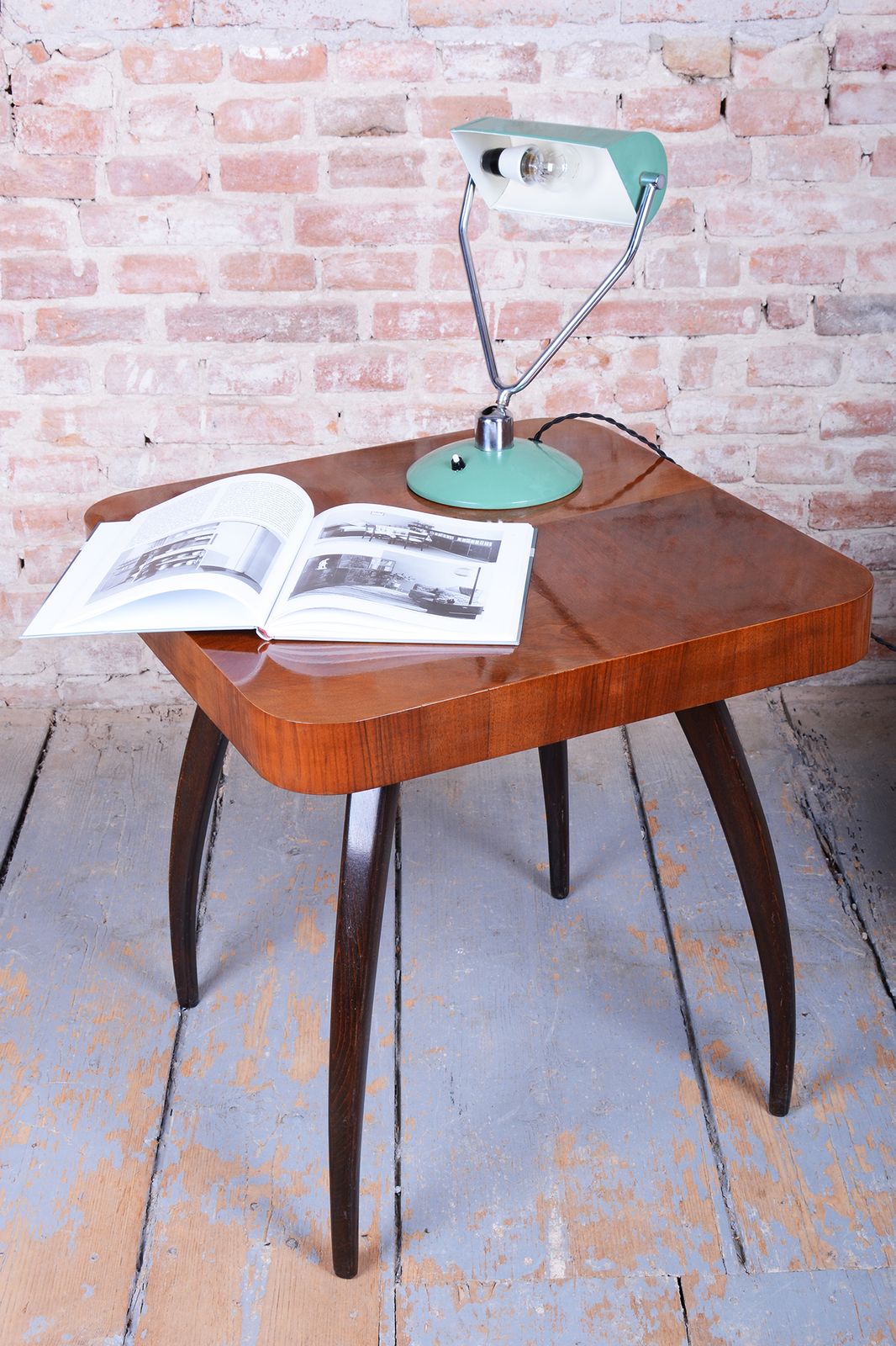 Original Mid Century Table Lamp, By Napako, Chrome Plated Steel, Czech, 1950s photo vintage