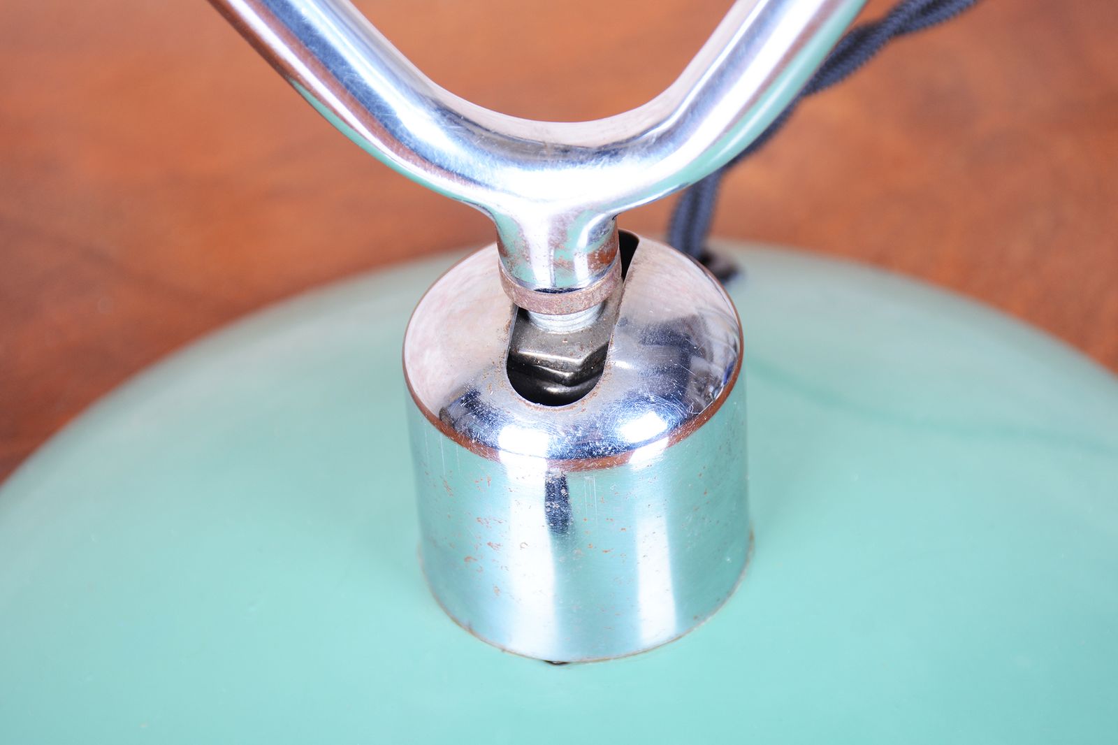 photo vinterior Original Mid Century Table Lamp, By Napako, Chrome Plated Steel, Czech, 1950s