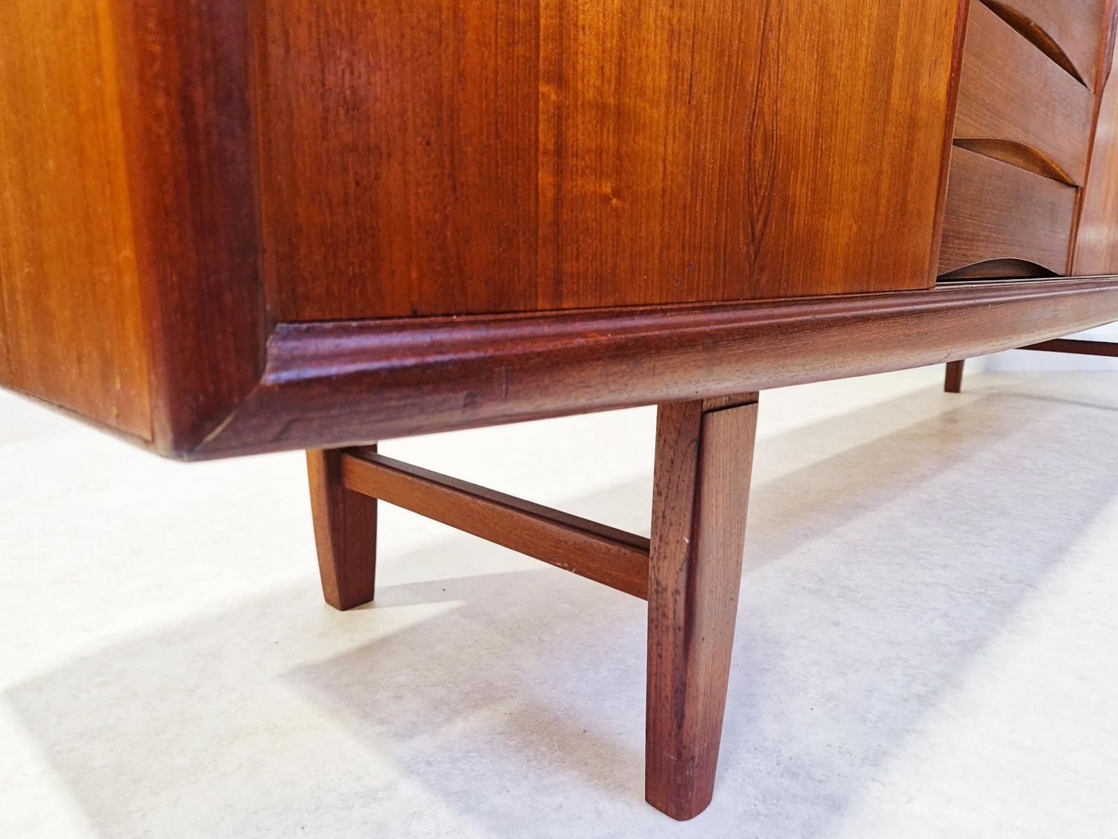 1495.0 Gunni ømman For Axel Christiansen Danish Mid Century Teak Long Sideboard Credenza Pg018 photo