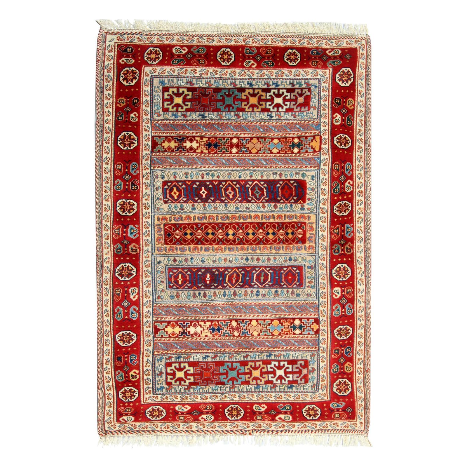 Traditional Kilim Carpet Wool Area Rug, Handwoven Sumakh Kilim Rug