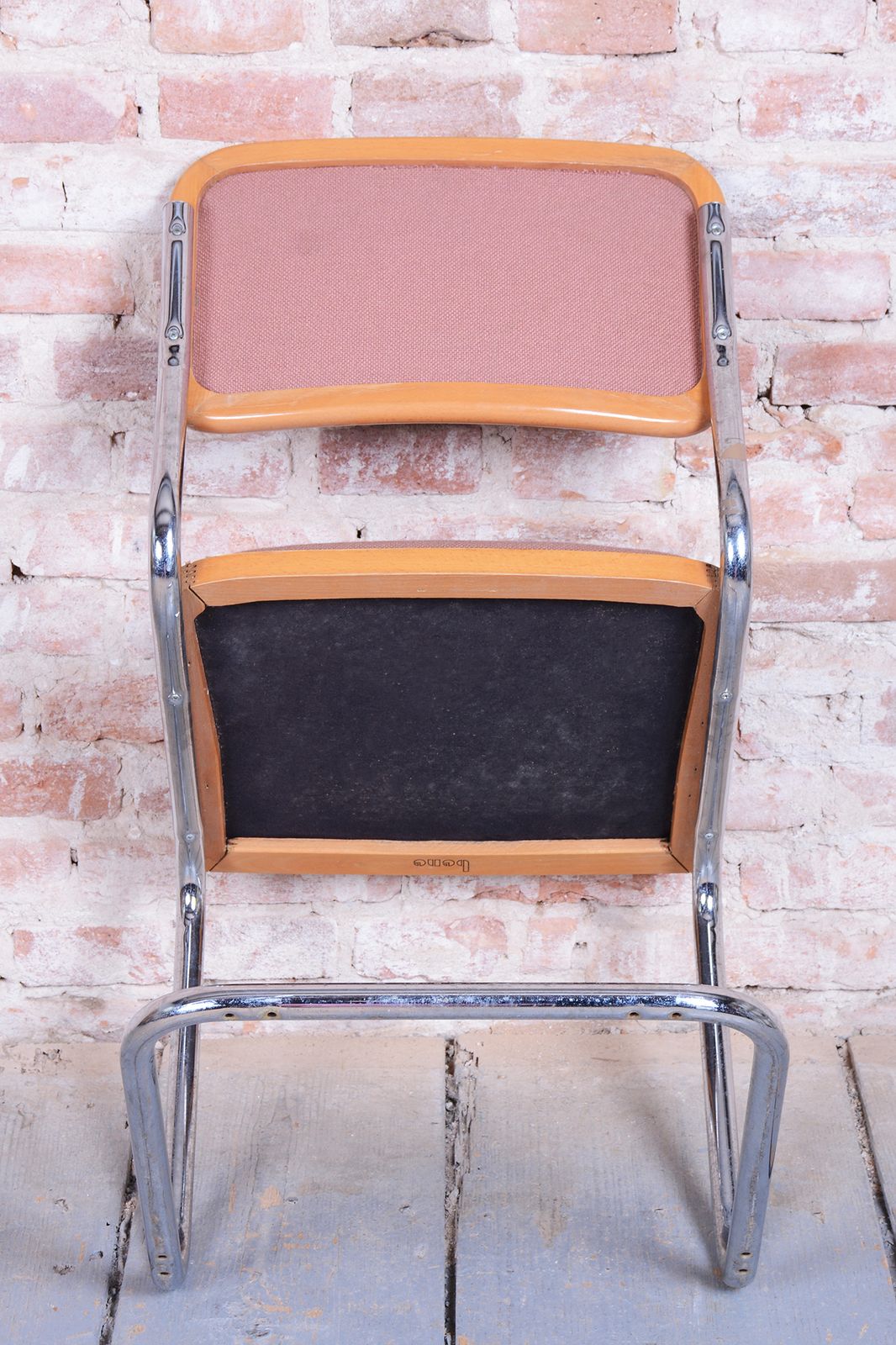 Set Of Four Original Bauhaus Cesca Chairs, By M. Breuer, Chrome, Italy, 1980s photo vintage