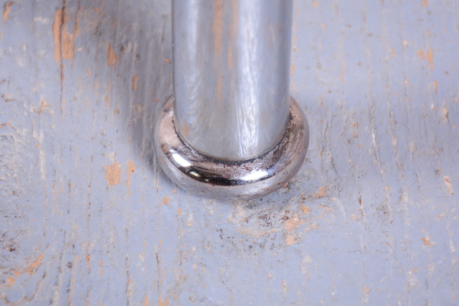 Restored Bauhaus Table, By Hynek Gottwald, Chrome Plated Steel, Czech, 1930s photo 850.0