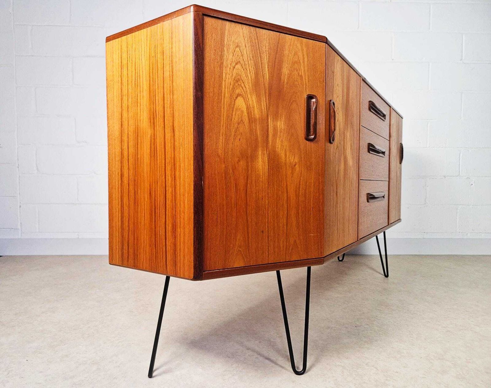 G Plan Fresco Vintage Mid Century Danish Design Medium Teak Sideboard Credenza Bl700 photo furniture