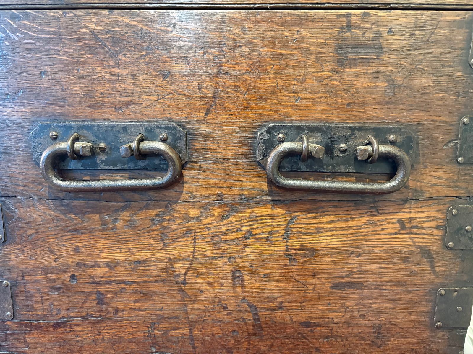 Victorian Iron Bound Oak Silver Chest photo 2150.0
