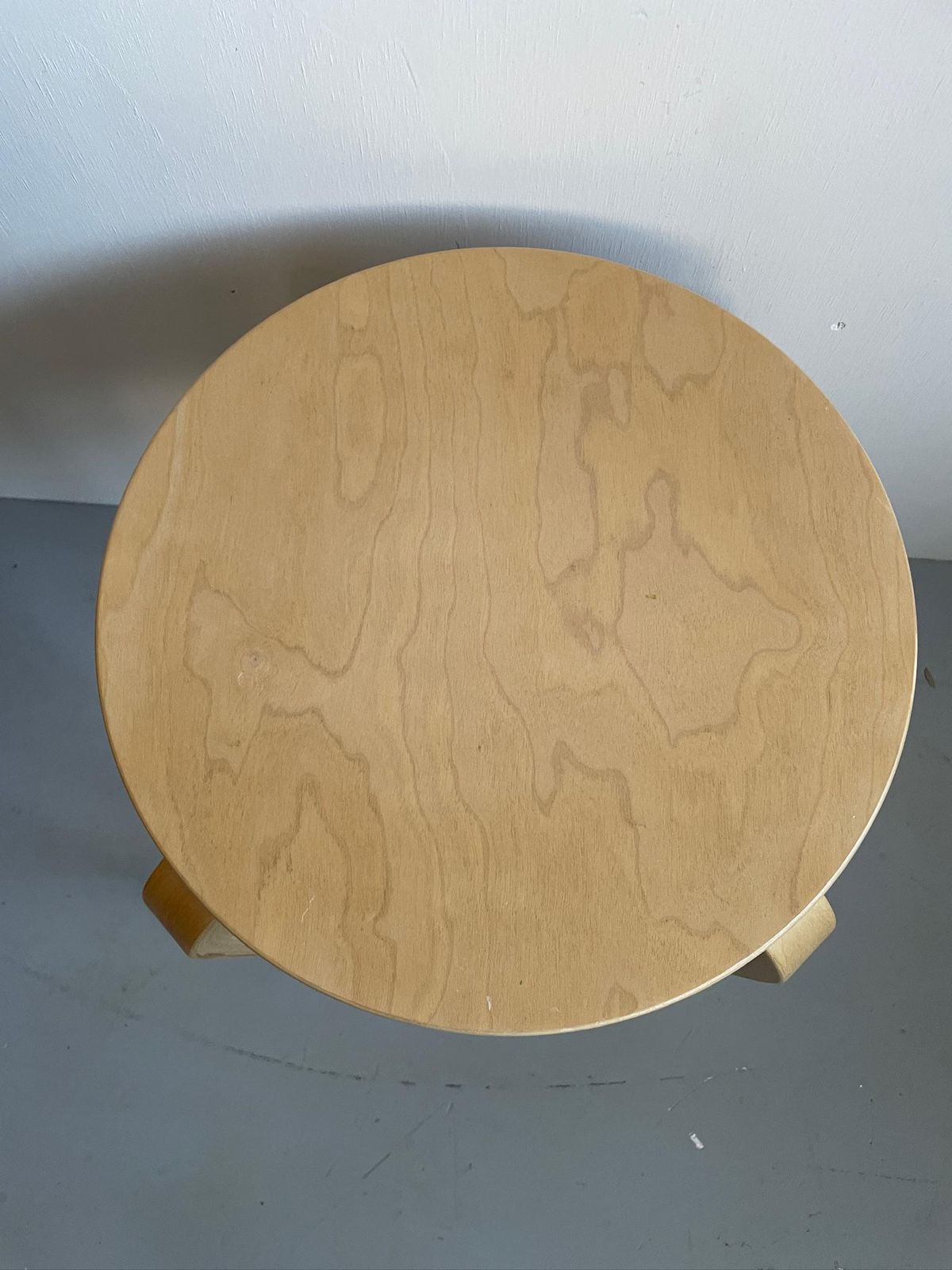 Ikea Frosta Vintage Modernist Bentwood Stool Or Side Table After Aalto photo for sale