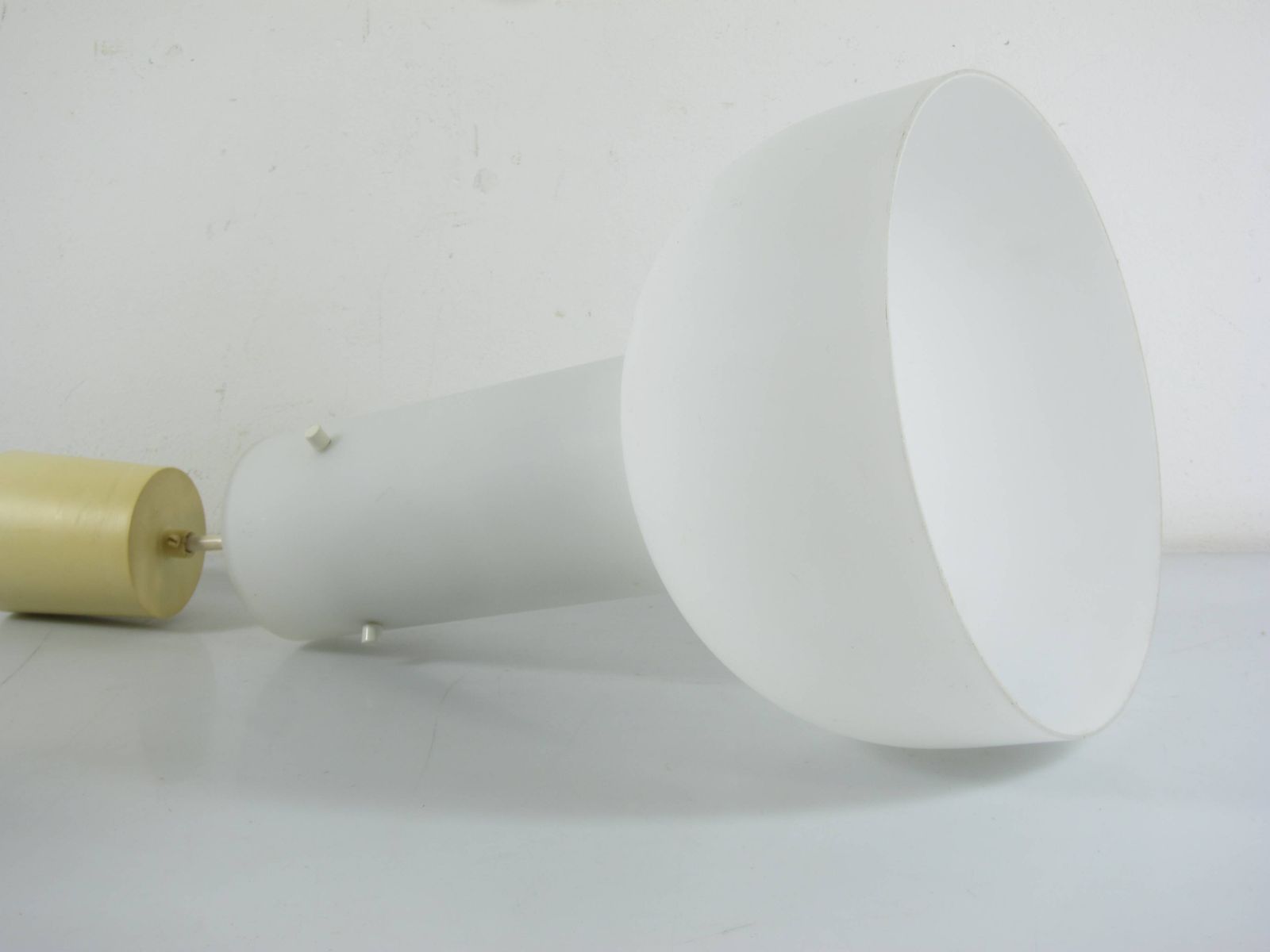 Large Opaline Glass Pendant Lamp, Limburg Lighting, 1970s photo buy