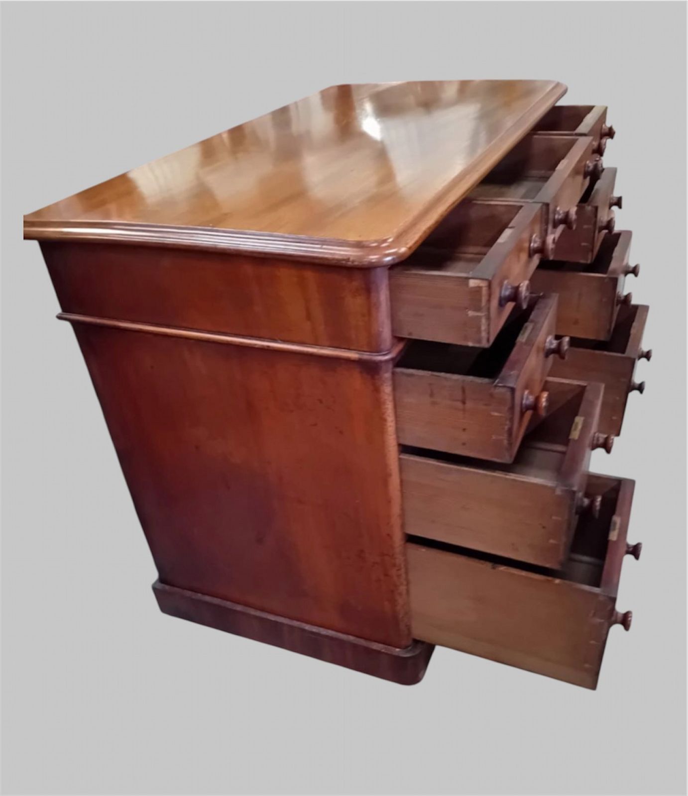 Victorian Walnut Pedestal Desk, C.1860–1880 photo for sale