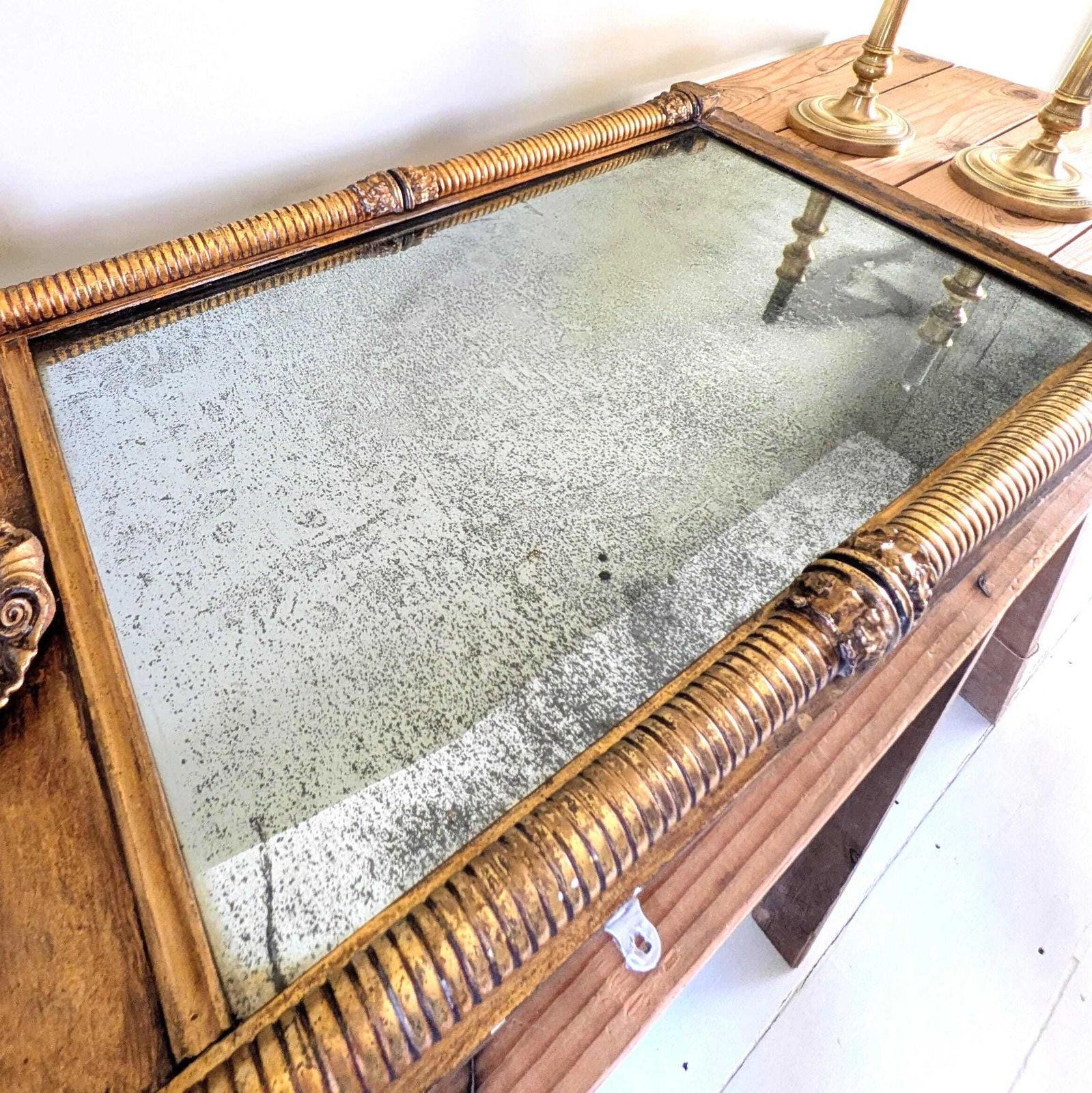 An Antique Regency Gilt Pier Mirror   English C1820 photo buy