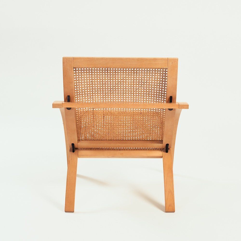 Folding Chair In Rattan And Wood By Gijs Bakker For Catelijn, Netherlands 1976 photo 585.0
