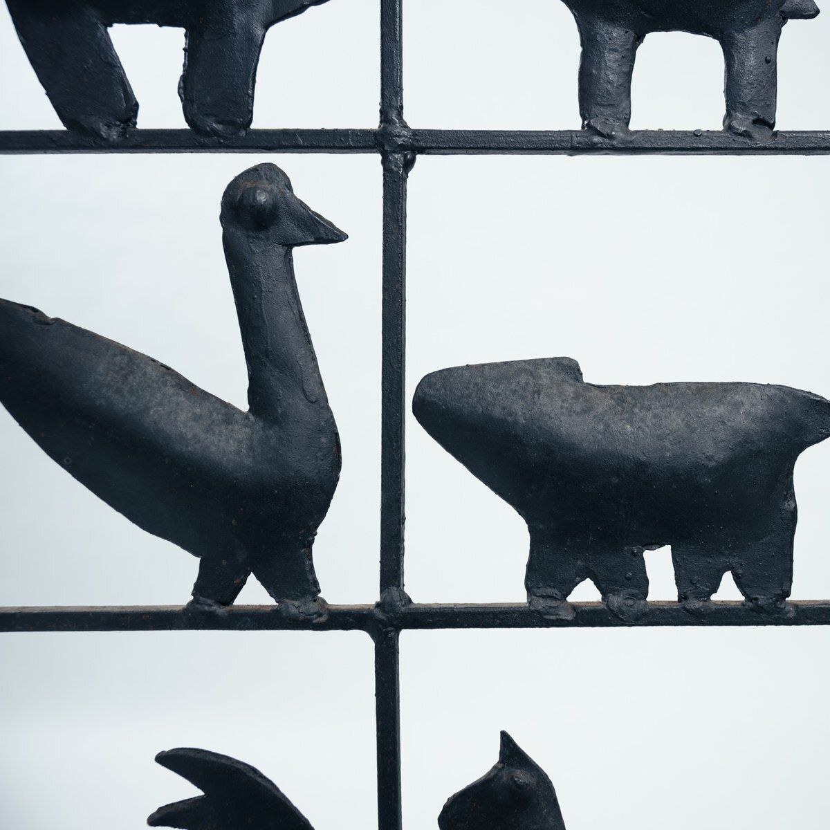 Home Decor Atelier Marolles Freestanding Room Divider Screen With Animal Motifs In Wrought Iron By Jean Touret photo