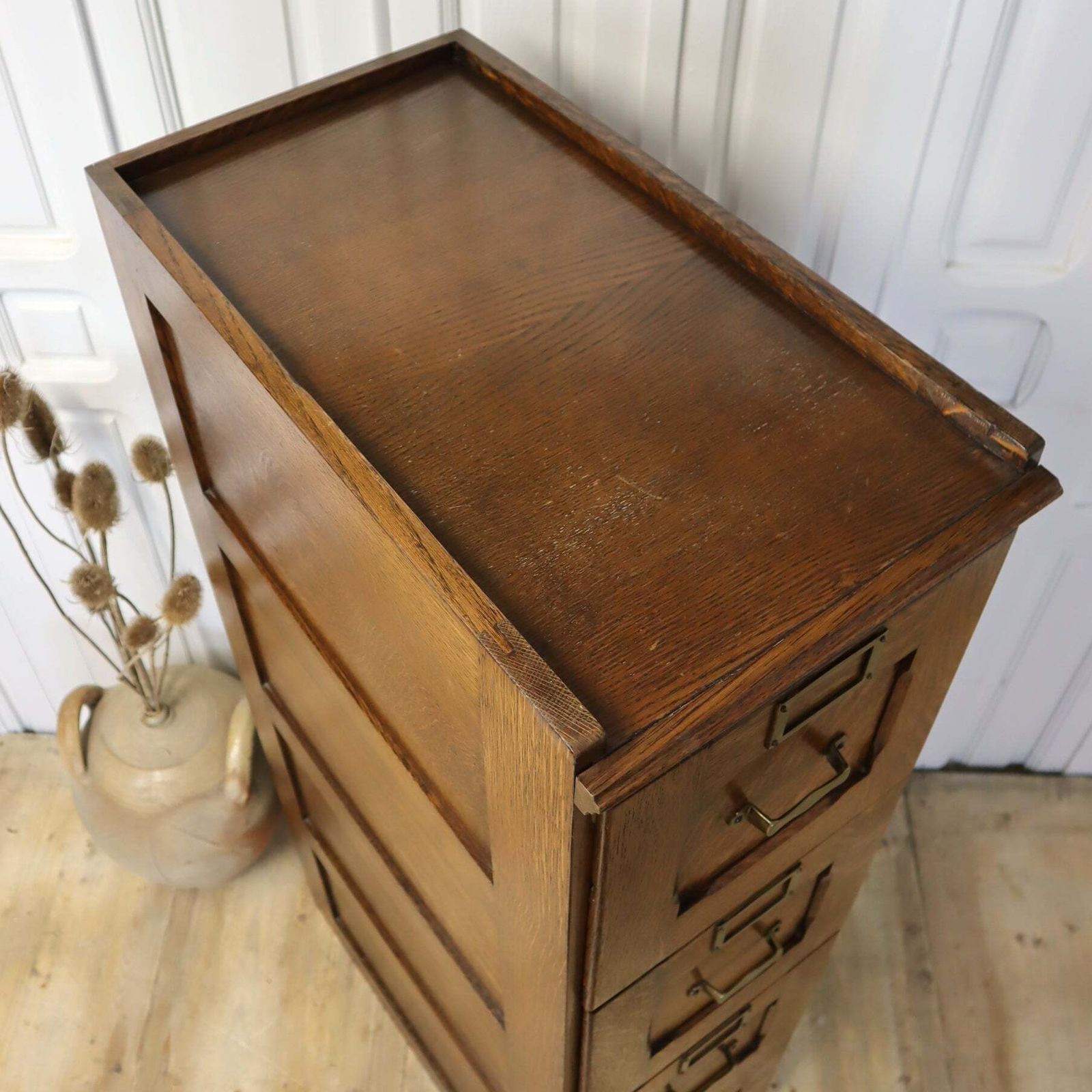 photo furniture Antique Oak Filing Drawers., Mid 20th Century