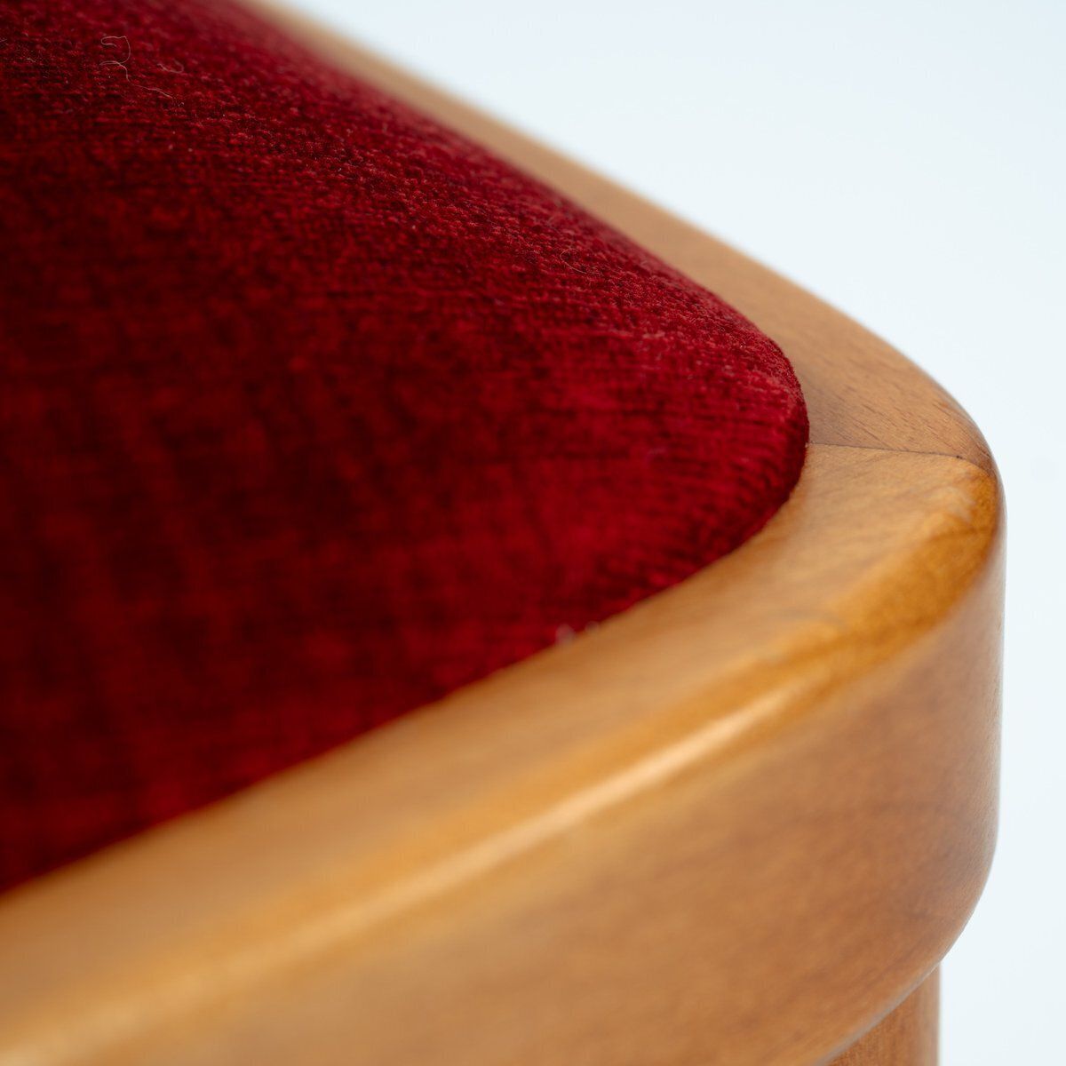 photo furniture Art Nouveau Fledermaus Dining Chairs In Wood And Red Velvet By Josef Hoffmann For Wittmann, Austria, 1907, Set Of 4