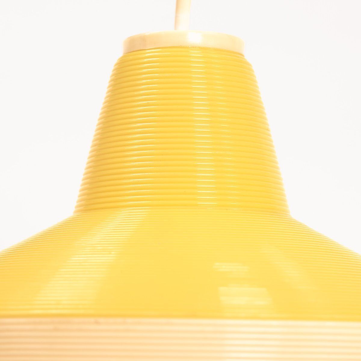 Yellow Cellulose Pendant Lamp By A.R.P And Rotaflex, 1970s photo for sale