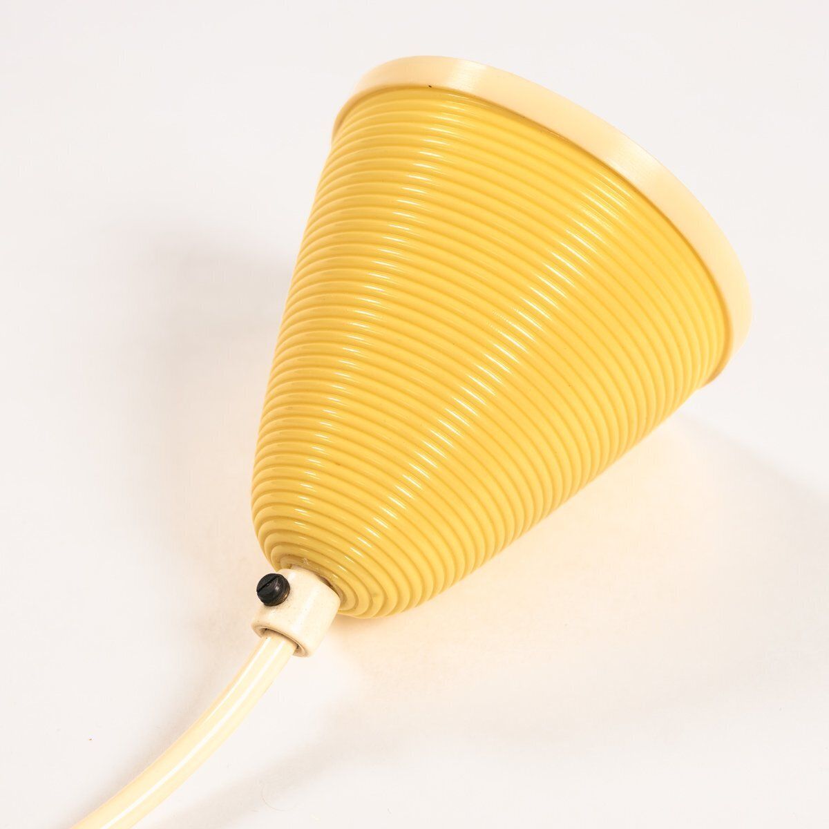 Yellow Cellulose Pendant Lamp By A.R.P And Rotaflex, 1970s photo vinterior