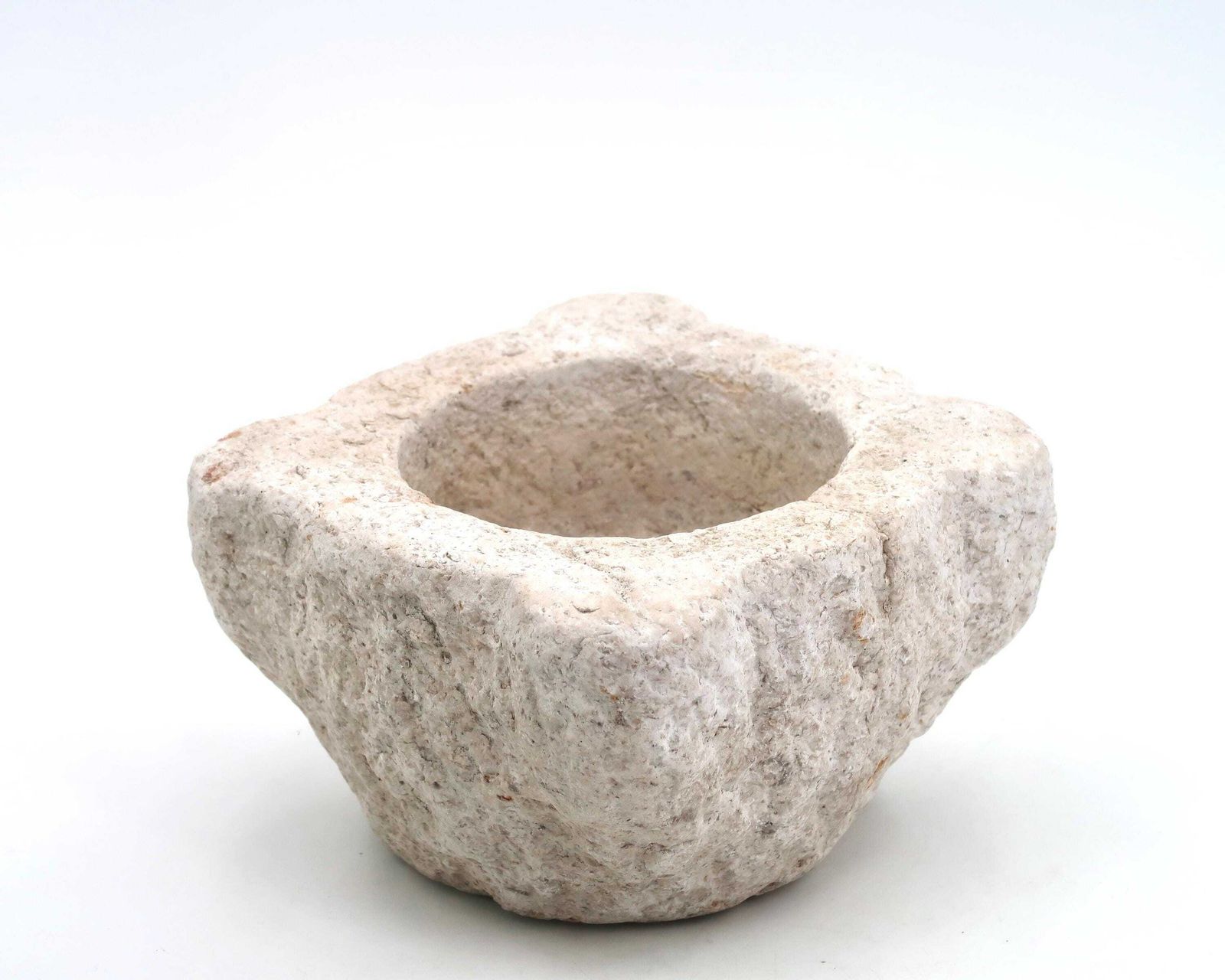 French Antique Stone Mortar   19th Century / France, Wabi Sabi, Rustic, Country, Primitive, Farmhouse, Home Decor, Brutalist Kitchen