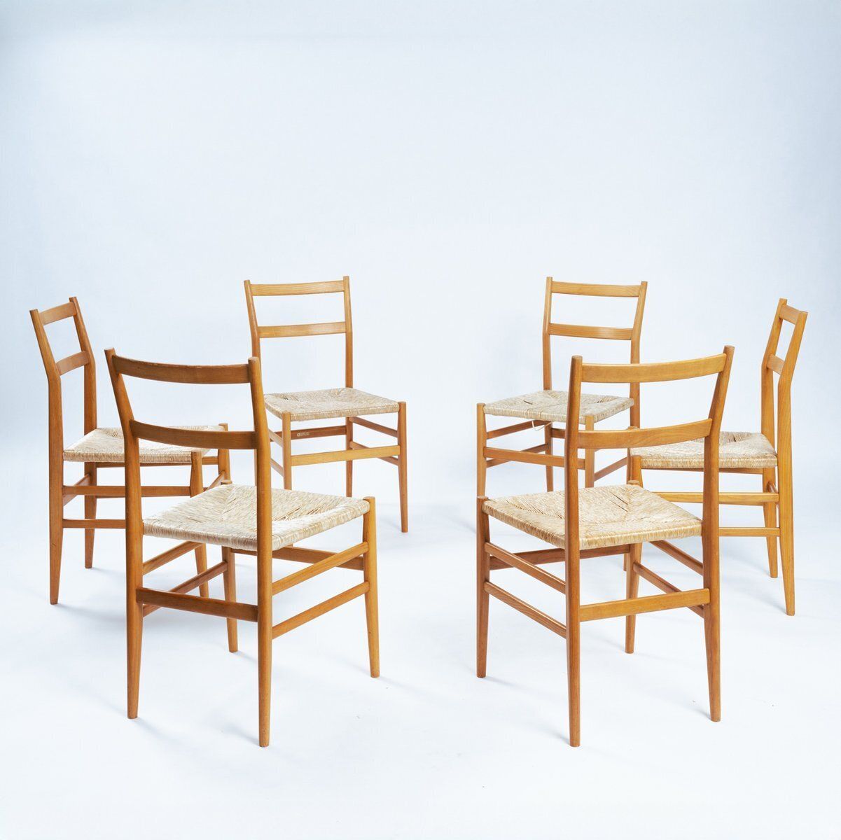 Leggera Chair By Gio Ponti For Cassina, 1956, Set Of 6