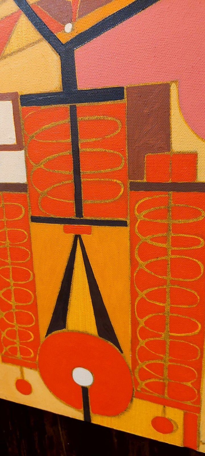 Franco Balleri 1977 Abstract Painting Oil On Canvas 80x60 photo 188.0
