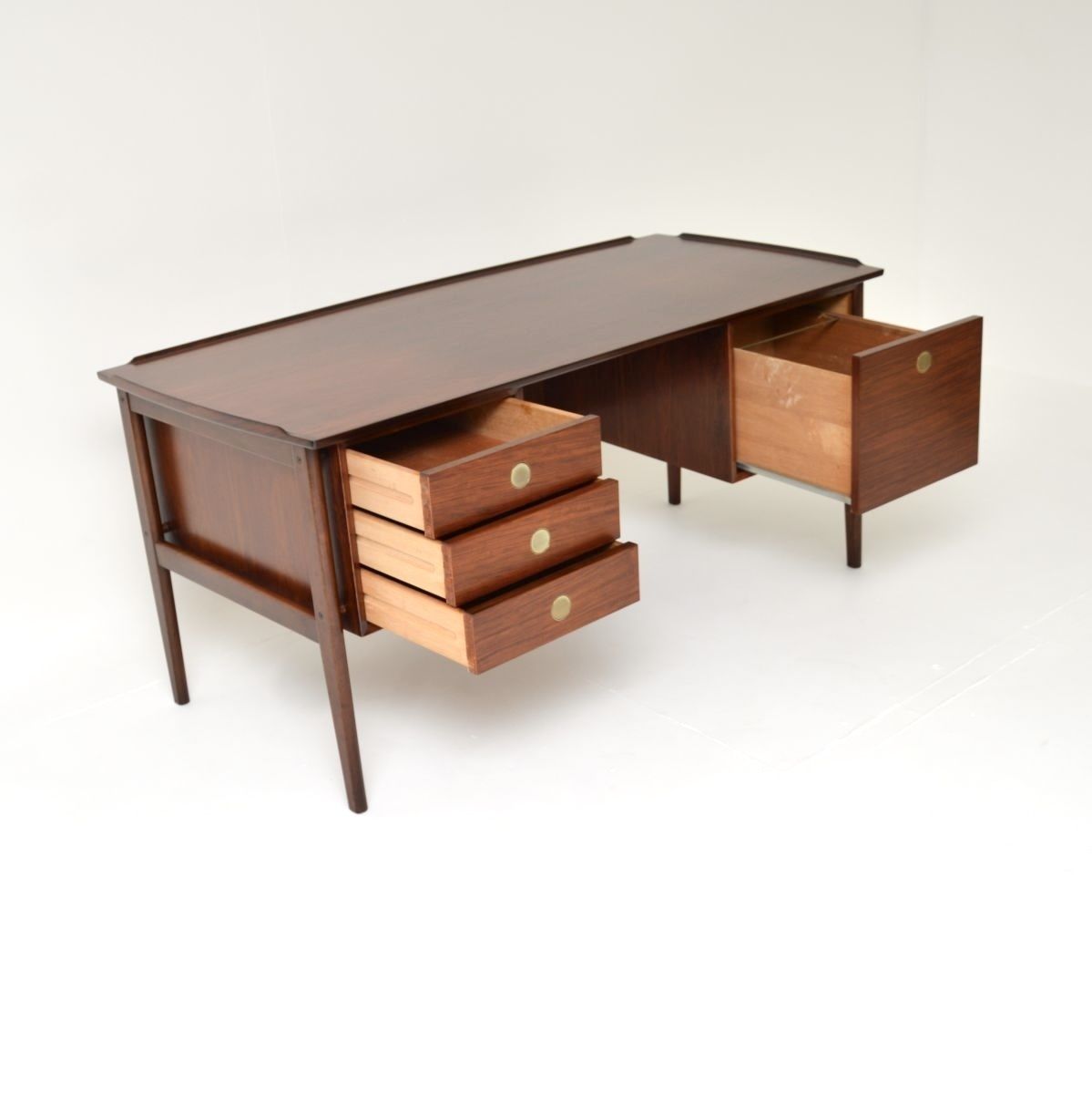Danish Vintage Rosewood Executive Desk photo vintage